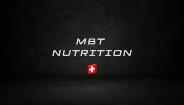 This image is a logo for MBT Nutrition, a company specializing in sports and fitness nutrition products.
